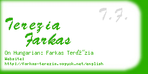 terezia farkas business card